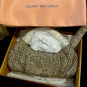 Excellent condition Stuart Weitzman Moda Shine Mini tote. Only worn once